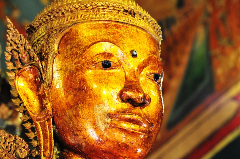 Kopf vom Kupferbuddha