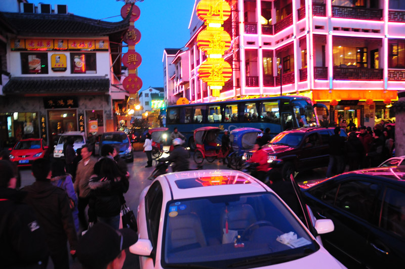 Verkehrschaos in Suzhou