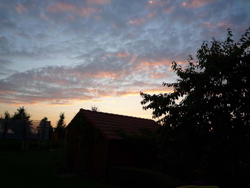 Sonnenuntergang in Schwabach