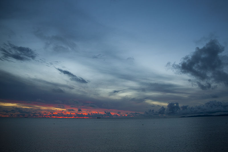 Sonnenuntergang in der Südsee
