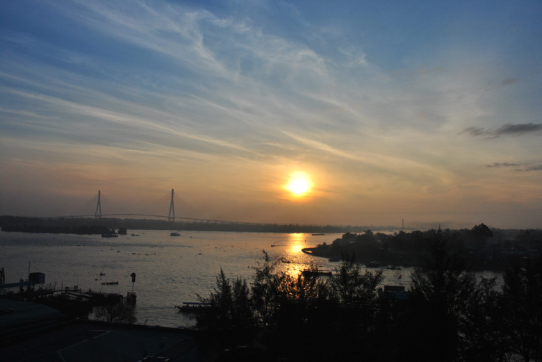 Sonnenaufgang im Mekong Delta