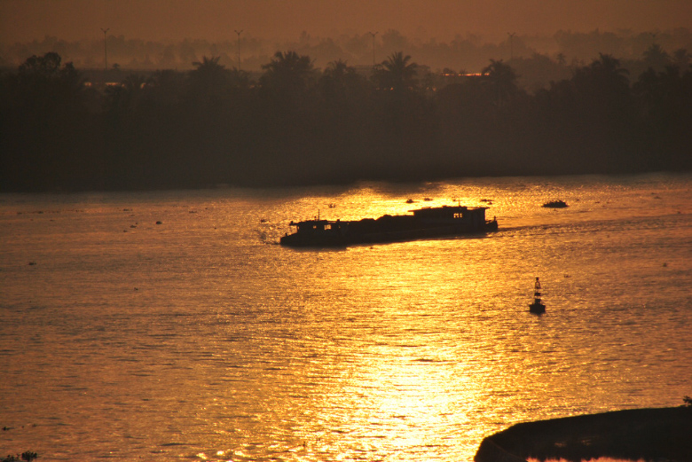Sonnenaufgang im Mekong Delta