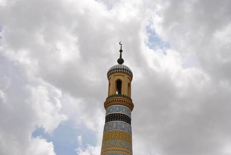 Ein Turm an der Moschee