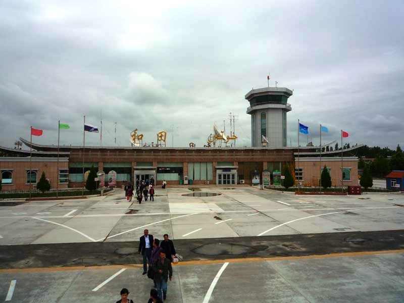 Flughafen Hotan - sehr übersichtlich