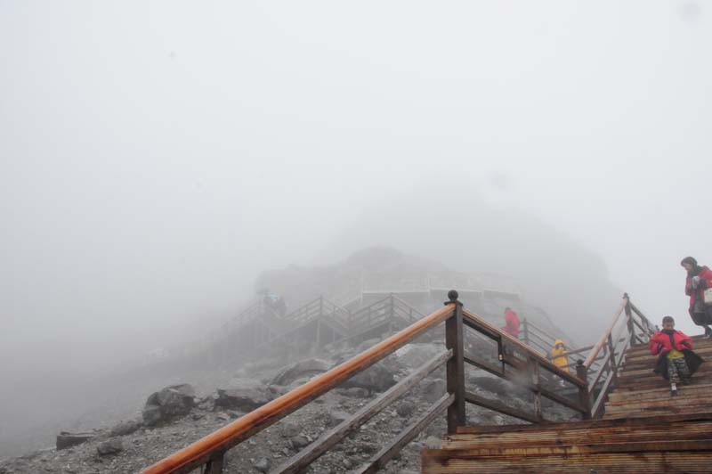 Treppen im Nebel