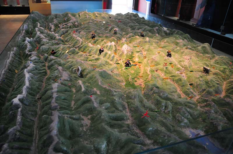 Model der Landschaft um Lijiang